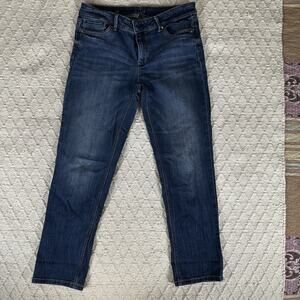 White House Black Market Jeans Womens Sz 6 High Rise Slim Crop Everday Soft